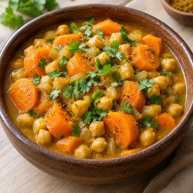 Carottes et pois chiches veloutés