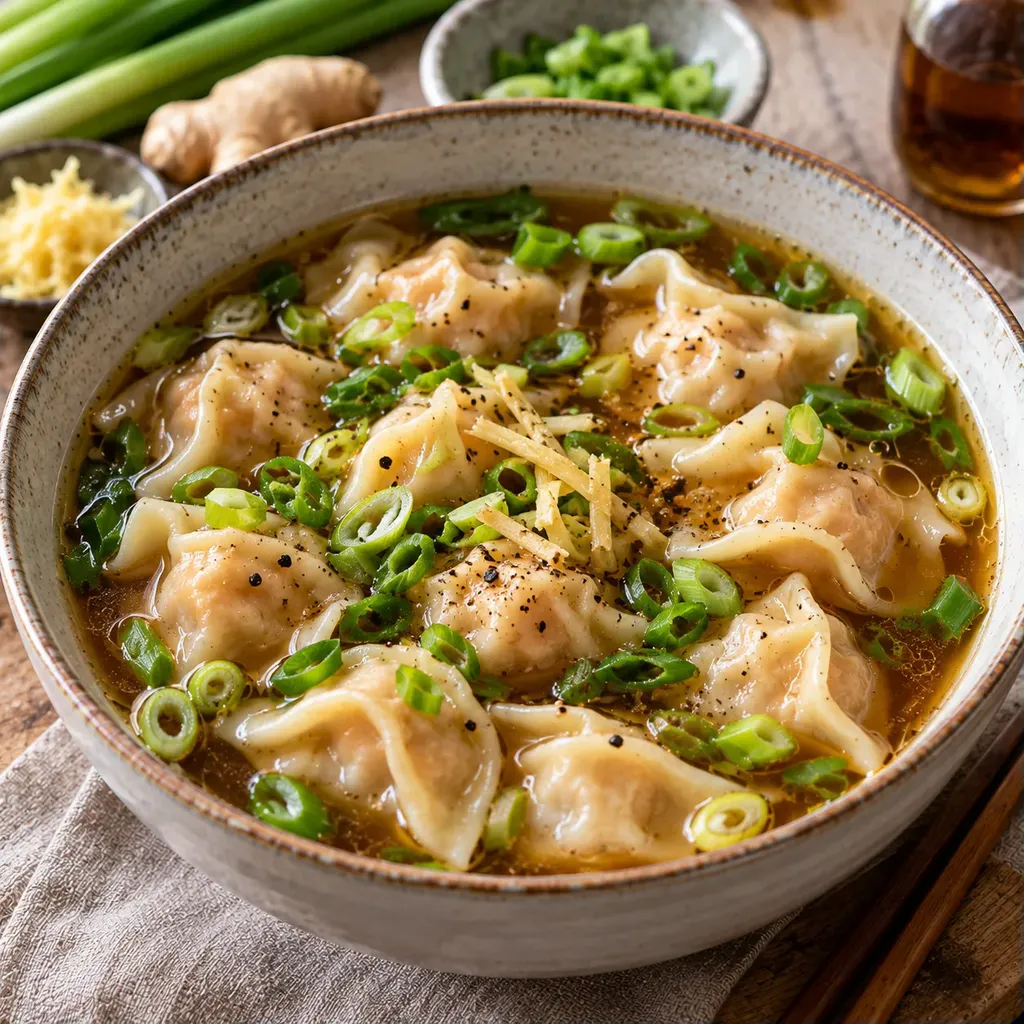 Bouillon Raviolis Asiatiques