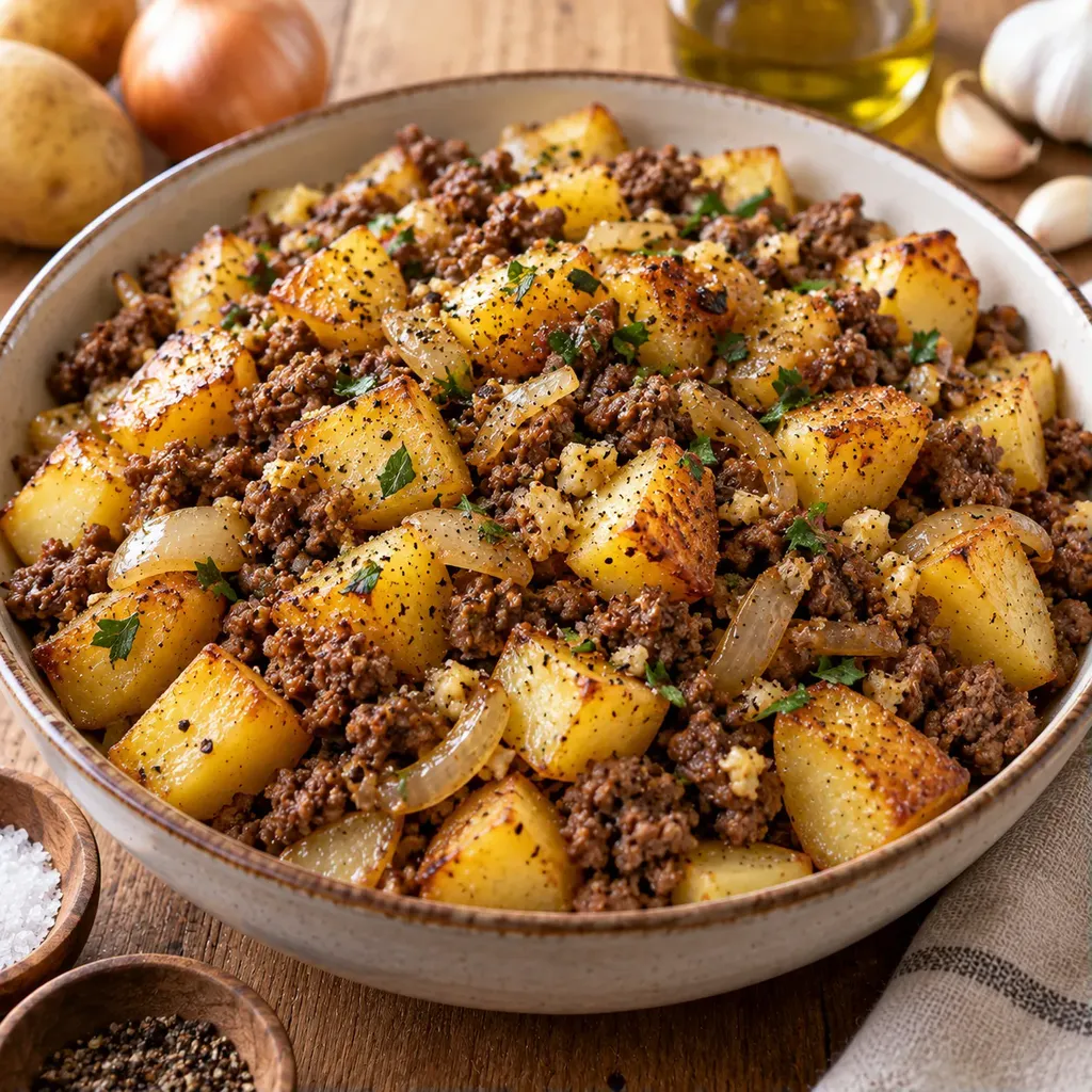 Bœuf et Pommes Dorées