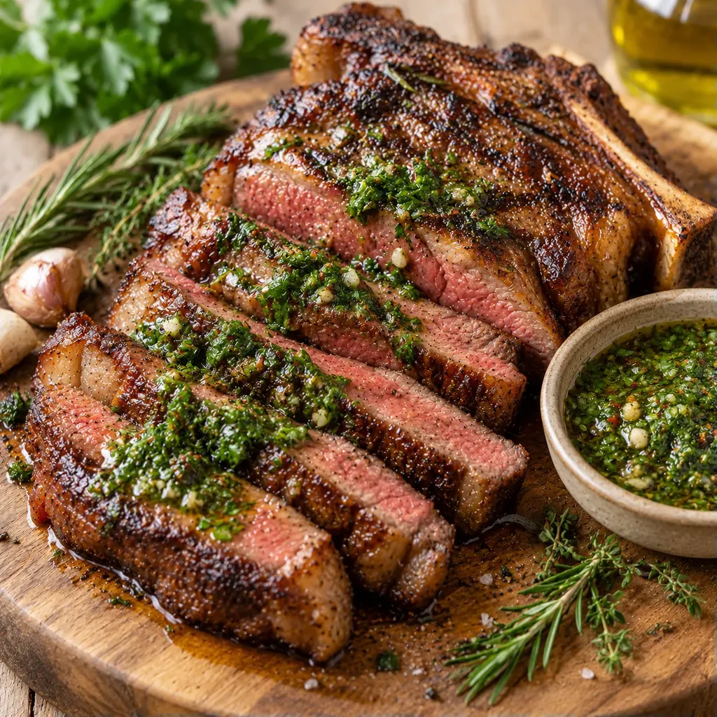 Bœuf grillé chimichurri