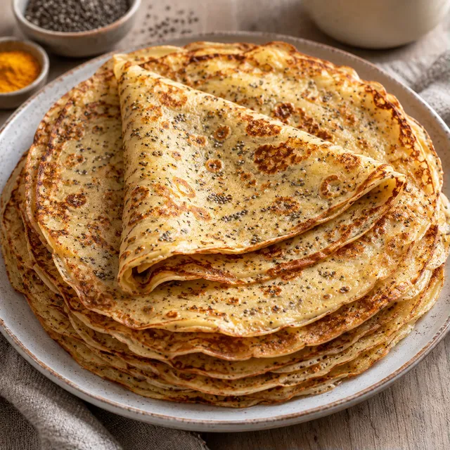 Crêpes Lait Avoine Chia
