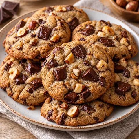 Biscuits Sarrasin Chocolat Noisettes