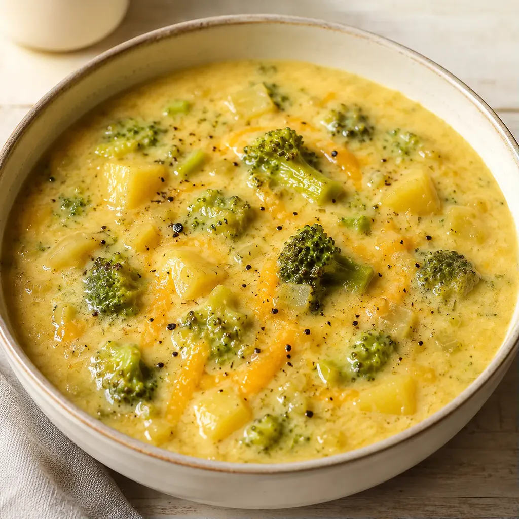 Soupe Brocoli et Cheddar
