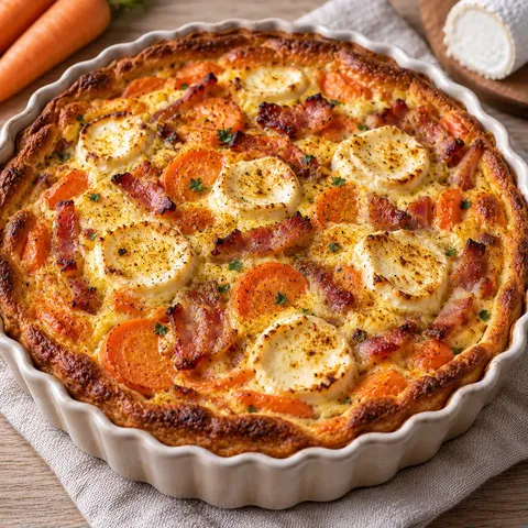 Clafoutis Lardon Carotte Chèvre
