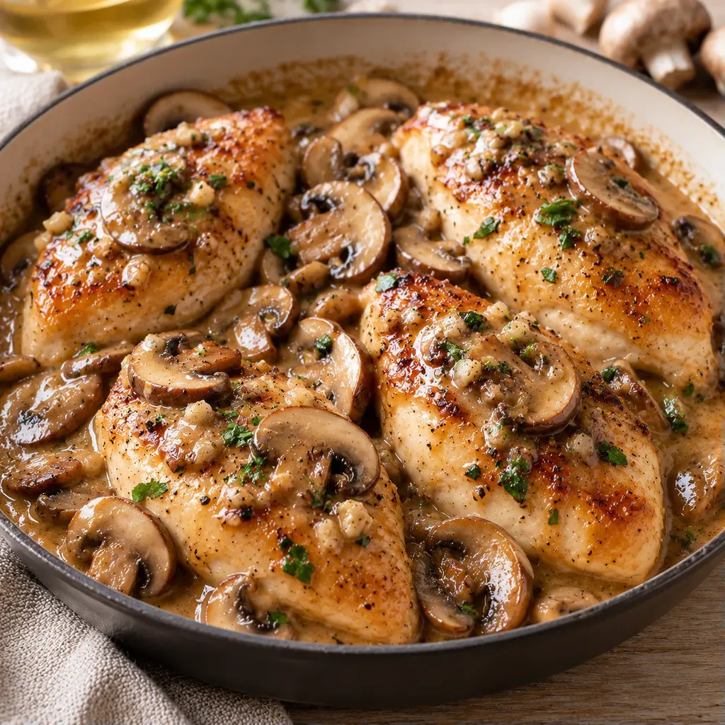 Poulet sauce porto