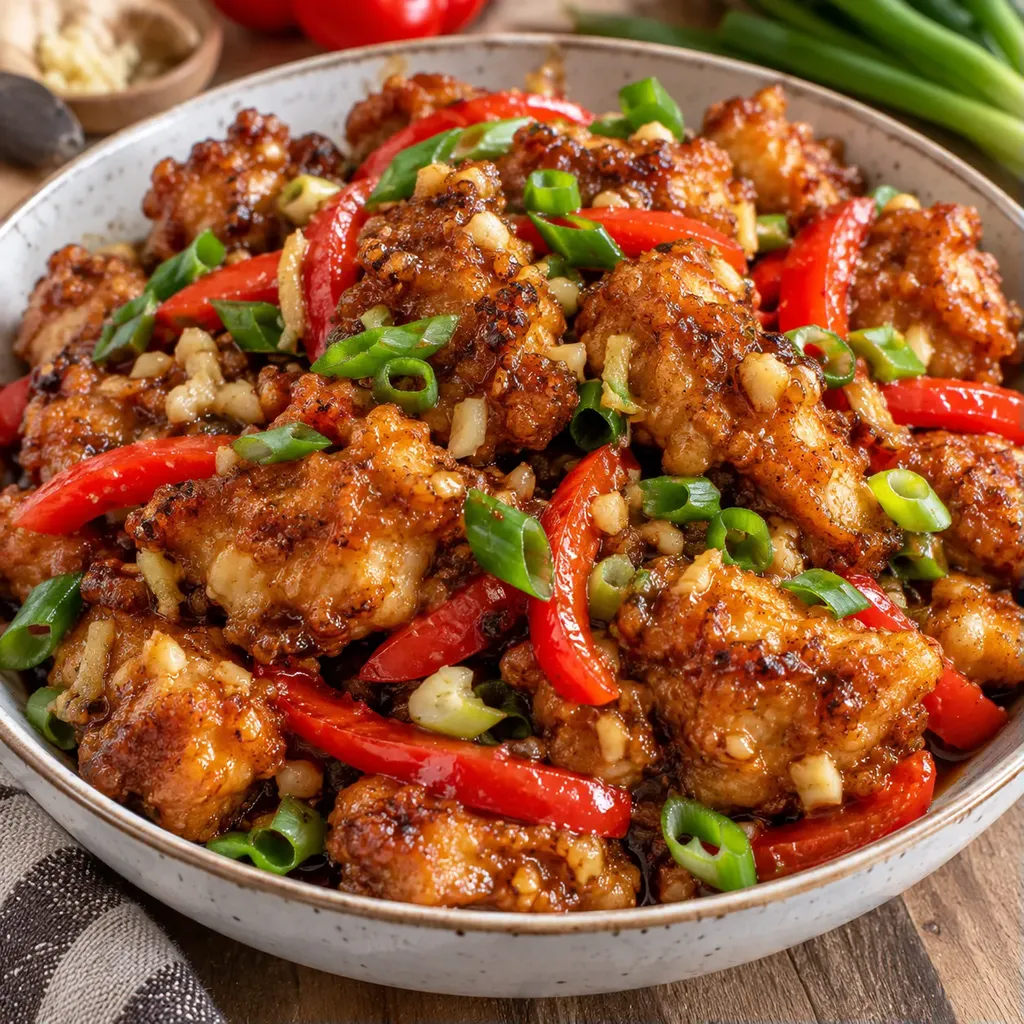 Poulet ail croustillant