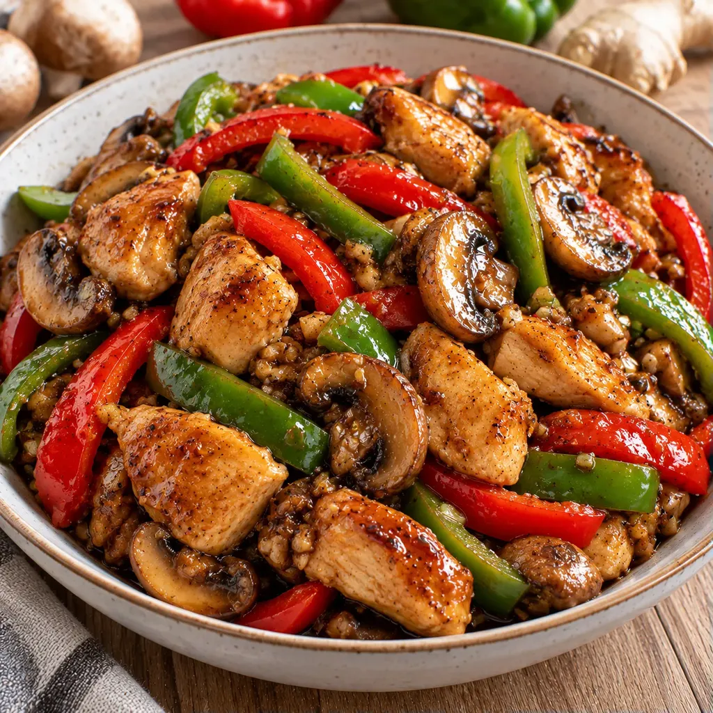 Poulet légumes croquants