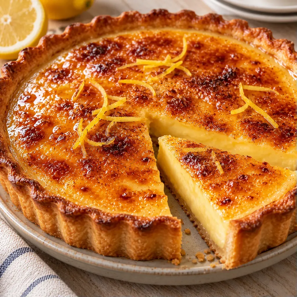 Tarte citron caramélisée