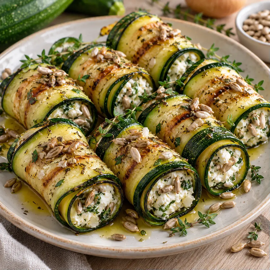 Roulés de Courgette