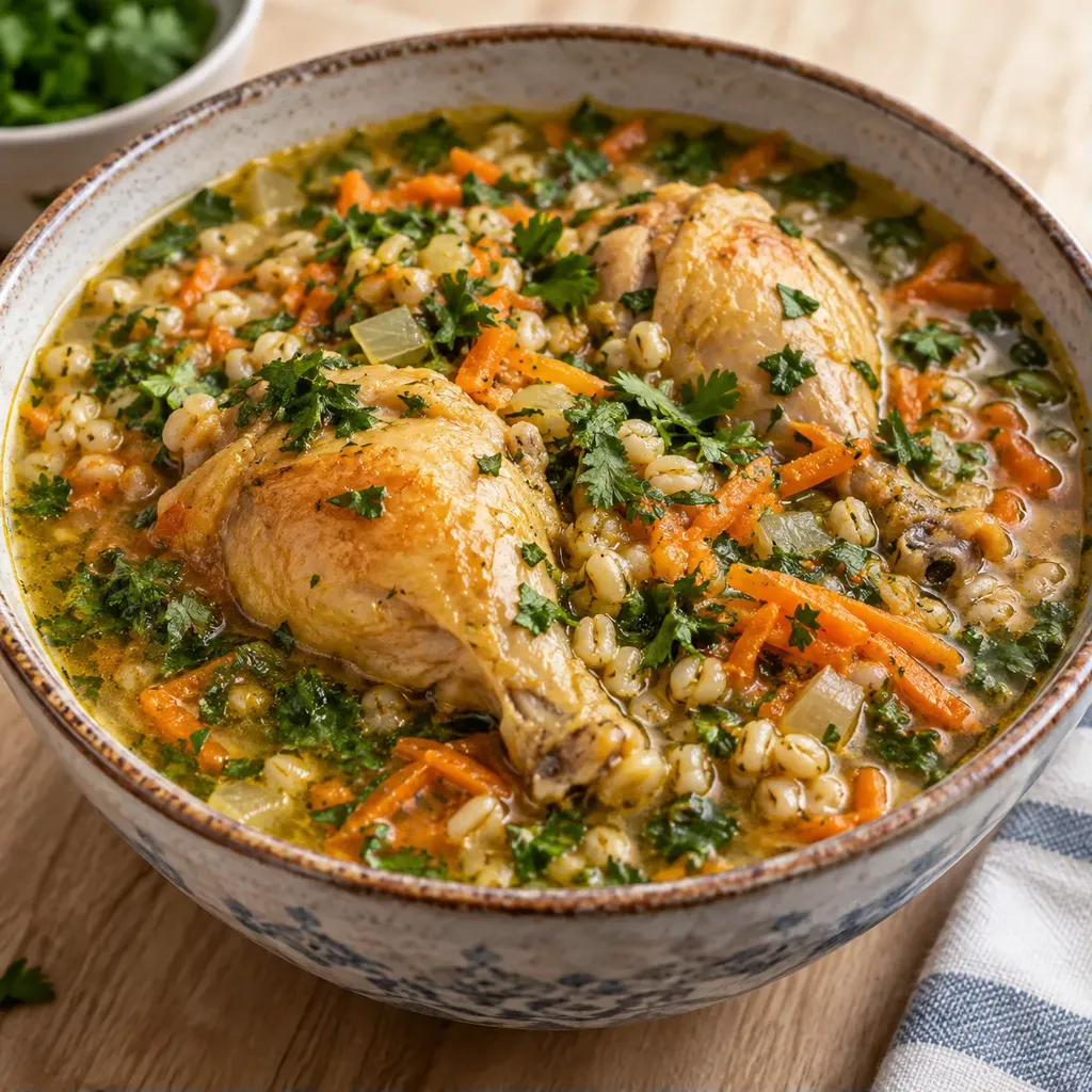 Ash-e jo orge poulet savoureuse