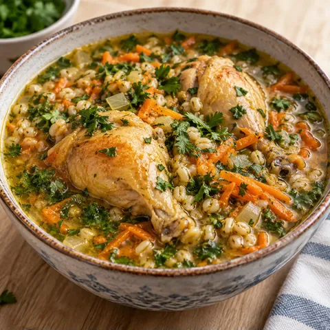 Ash-e jo orge poulet savoureuse