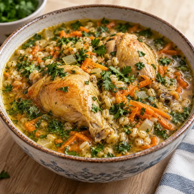 Ash-e jo orge poulet savoureuse