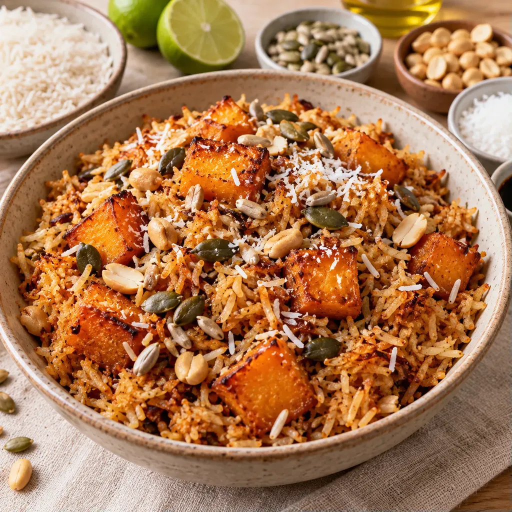 Riz croustillant butternut