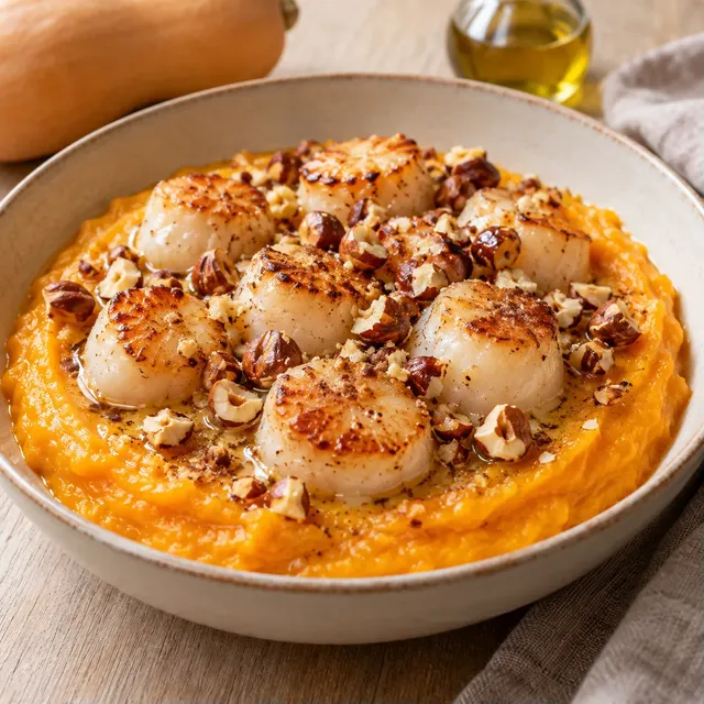Butternut et Saint-Jacques