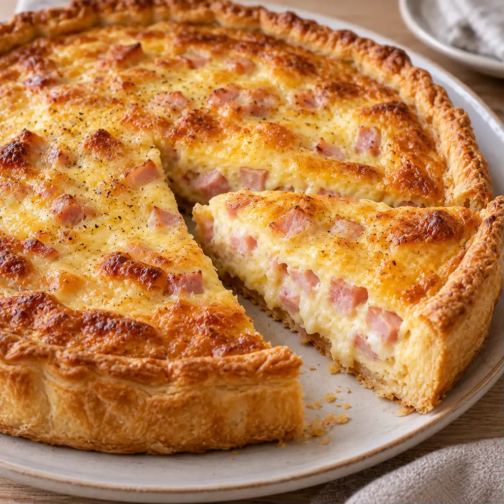 Quiche jambon fondante