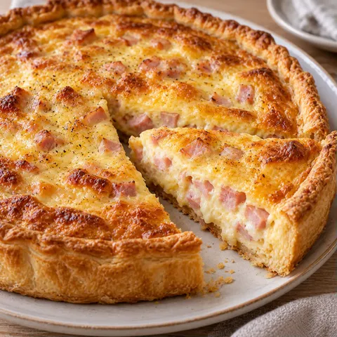 Quiche jambon fondante