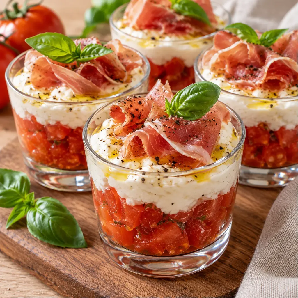 Tomate mousse jambon