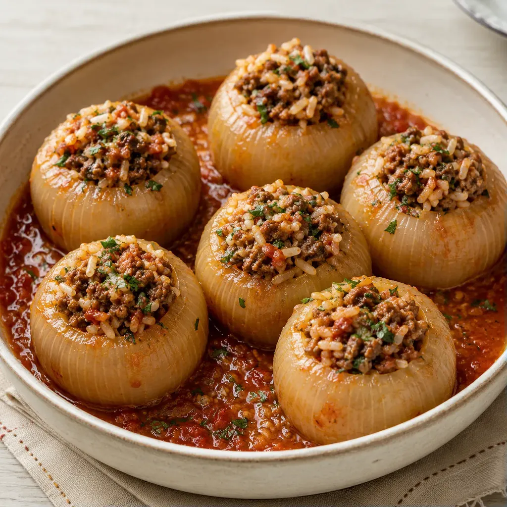 Oignons au riz