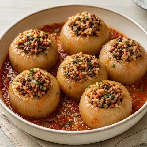 Oignons au riz