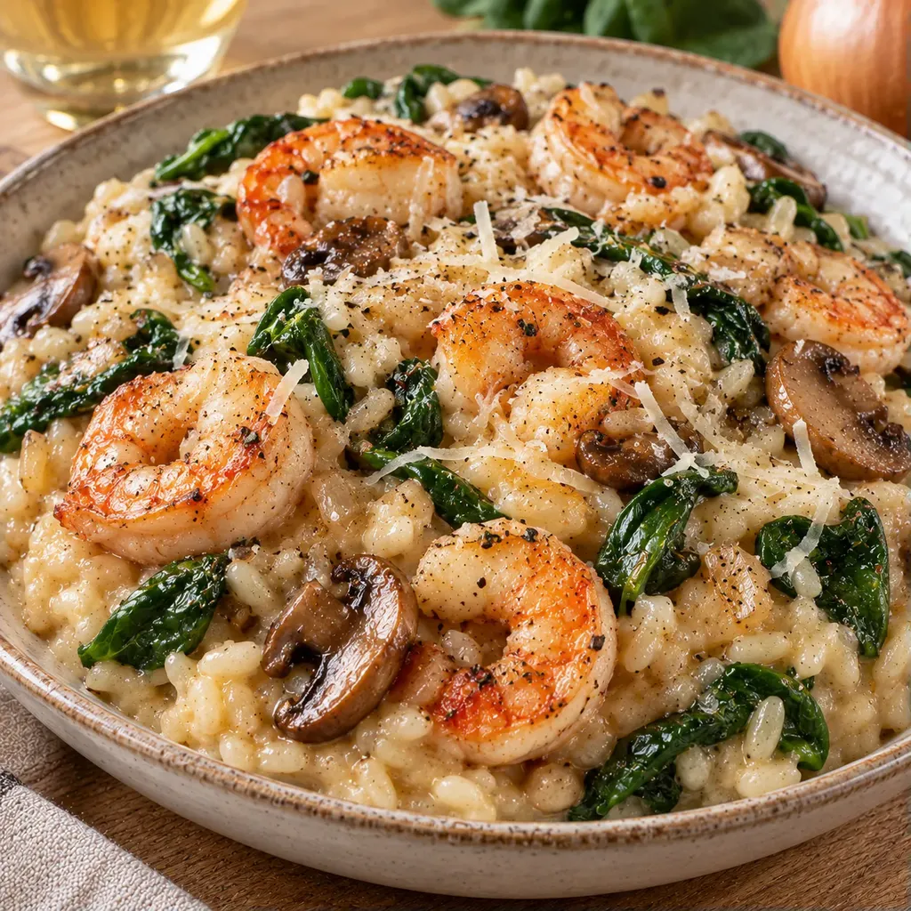 Crevettes Risotto Marsala