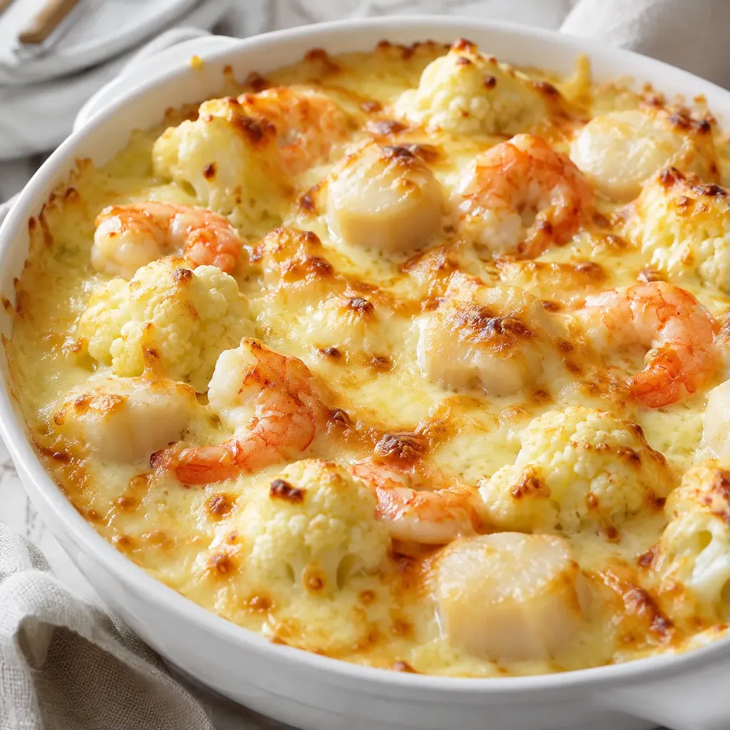 Crevettes et Chou-Fleur