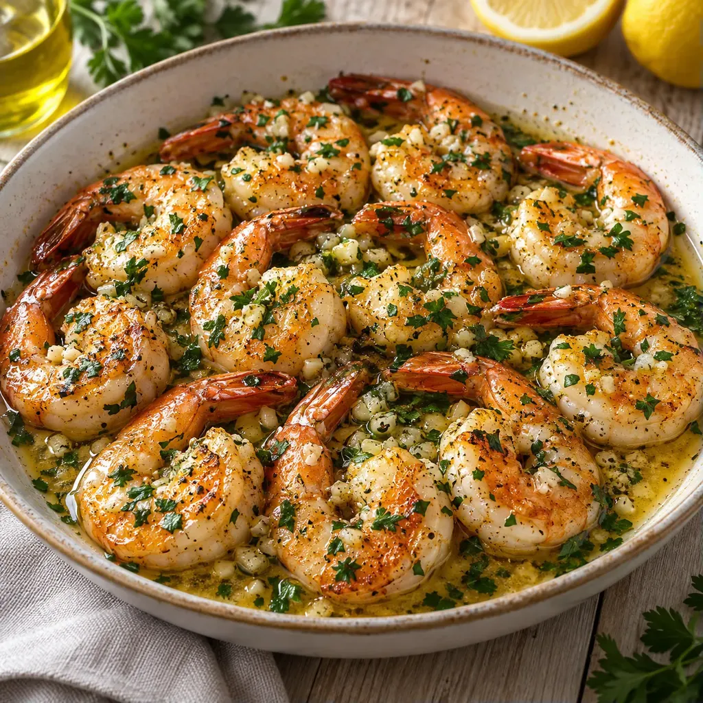 Gambas beurre ail