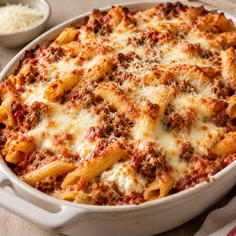 Gratin de ziti fromage