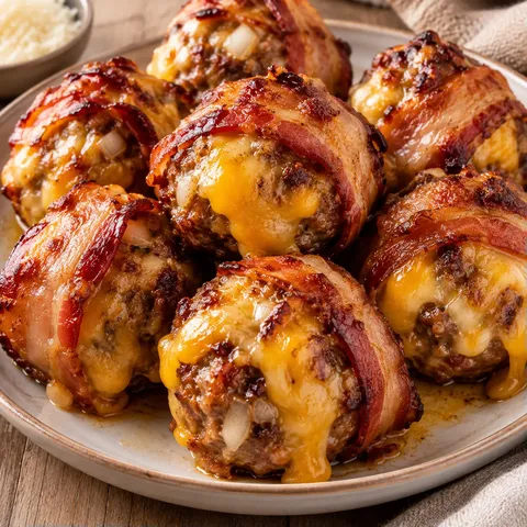 Burger bacon boulettes