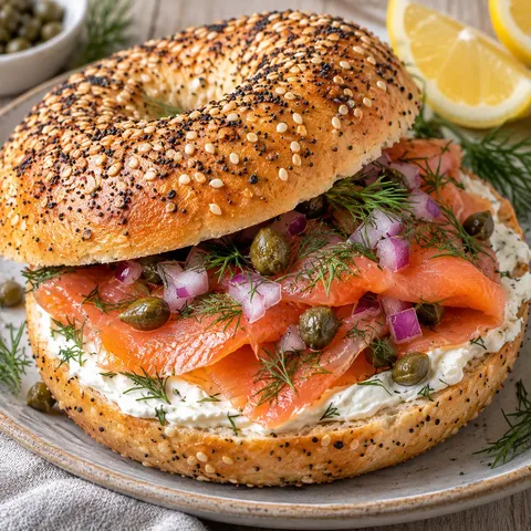Bagel saumon excellent