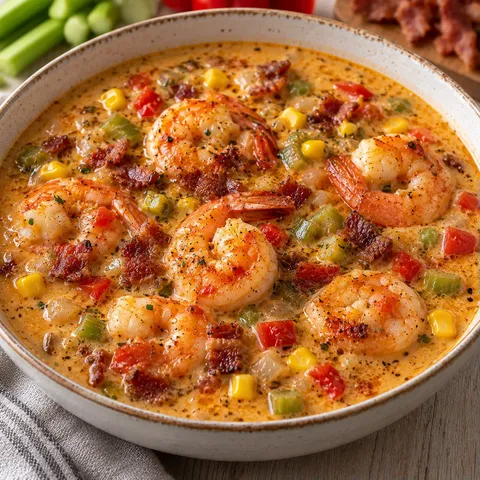 Crevettes Bisque Cajun