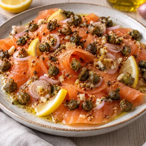 Saumon câpres croustillantes