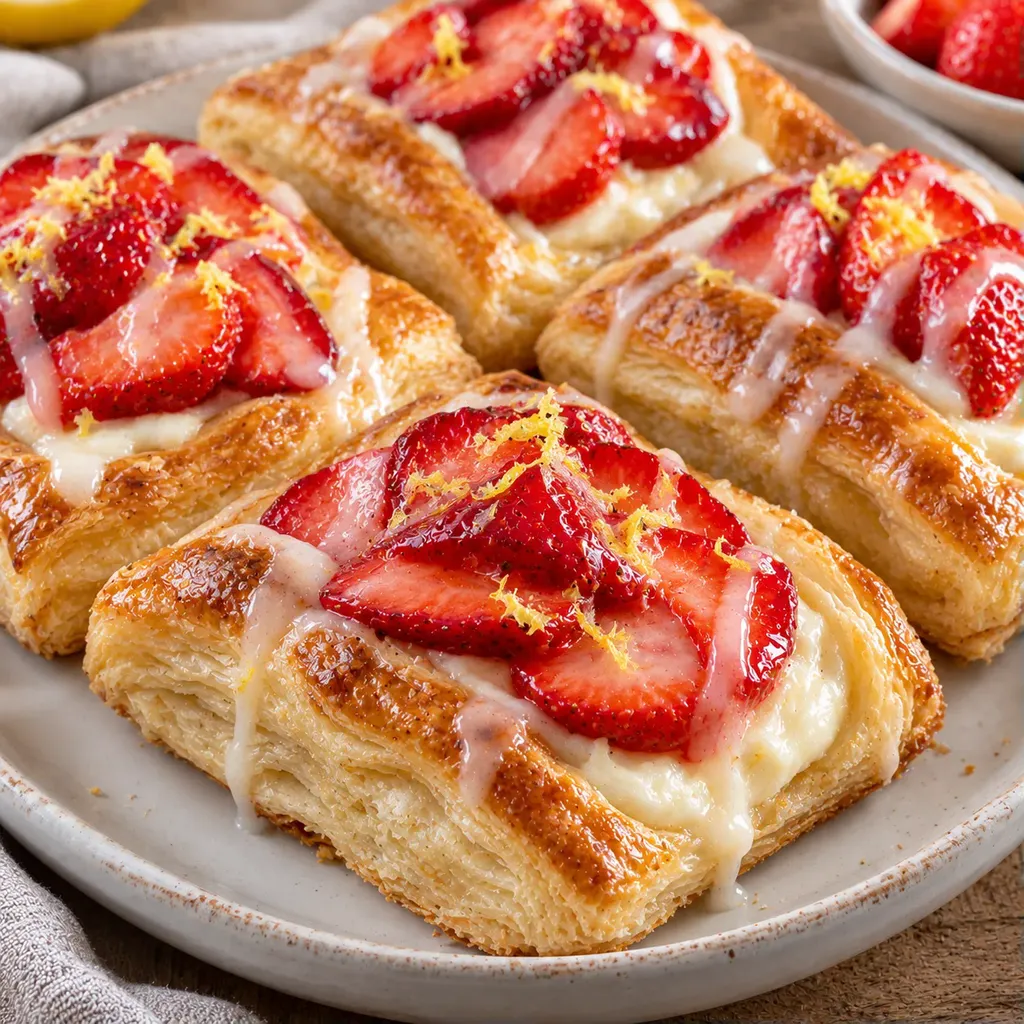 Feuilletés Fraises et Fromage Frais