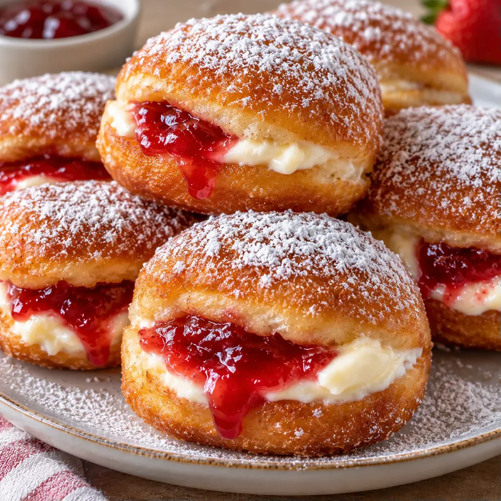 Beignets Fraise Crème