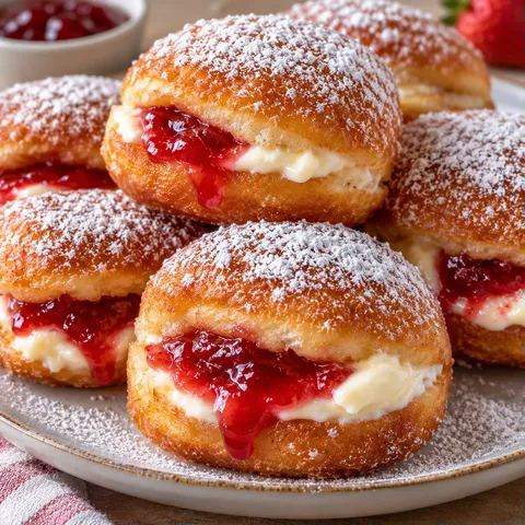 Beignets Fraise Crème