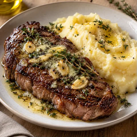 Steak beurre ail