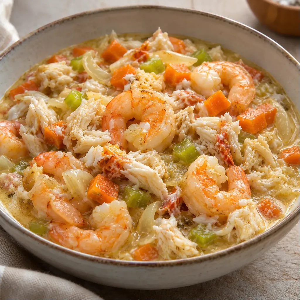 Crabe et crevettes