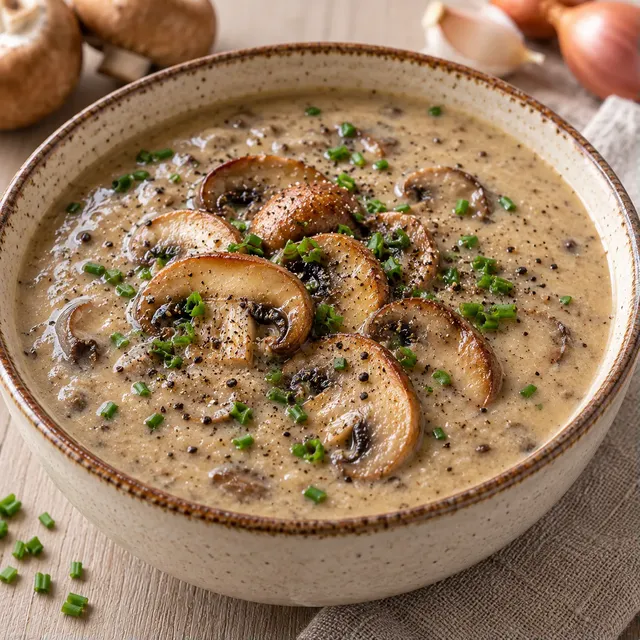 Soupe aux champignons