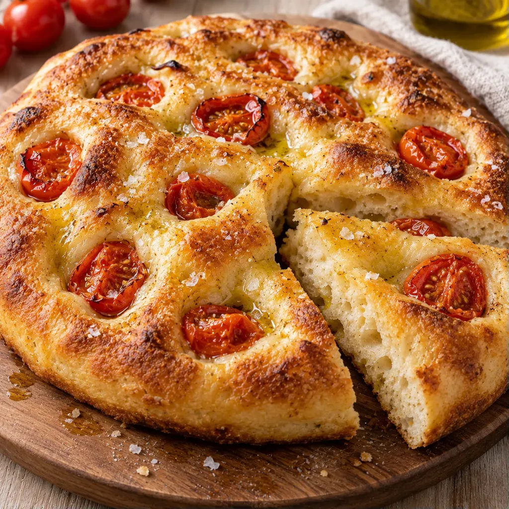 Focaccia italienne savoureuse