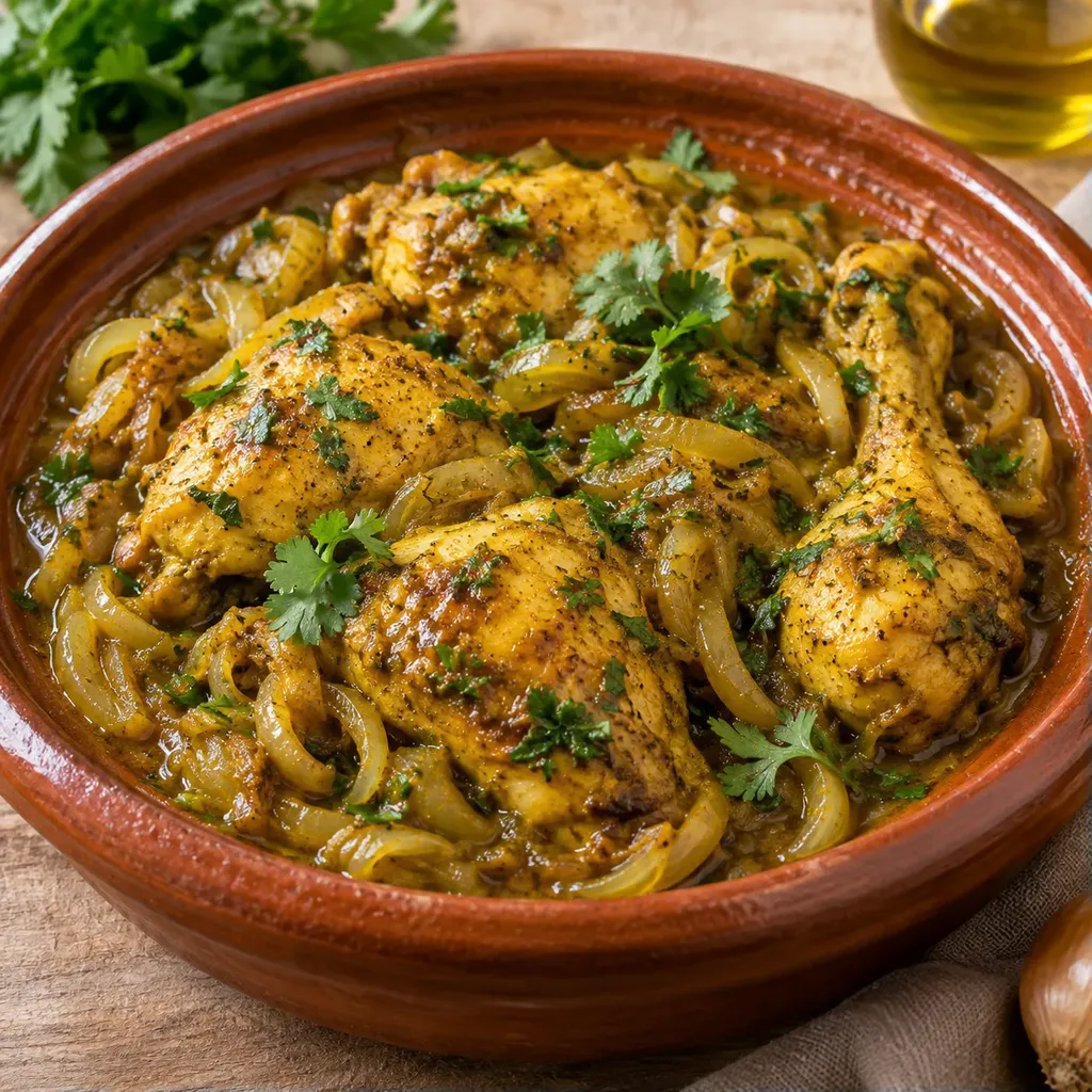 Poulet marocain épices