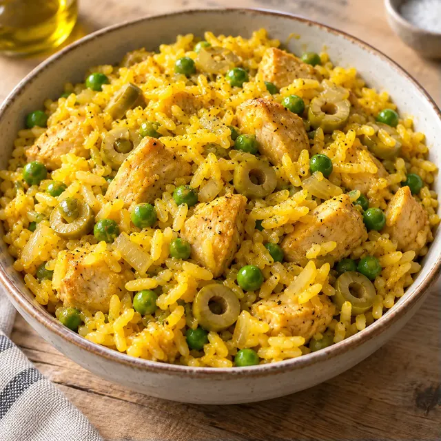 Riz Poulet Espagnol