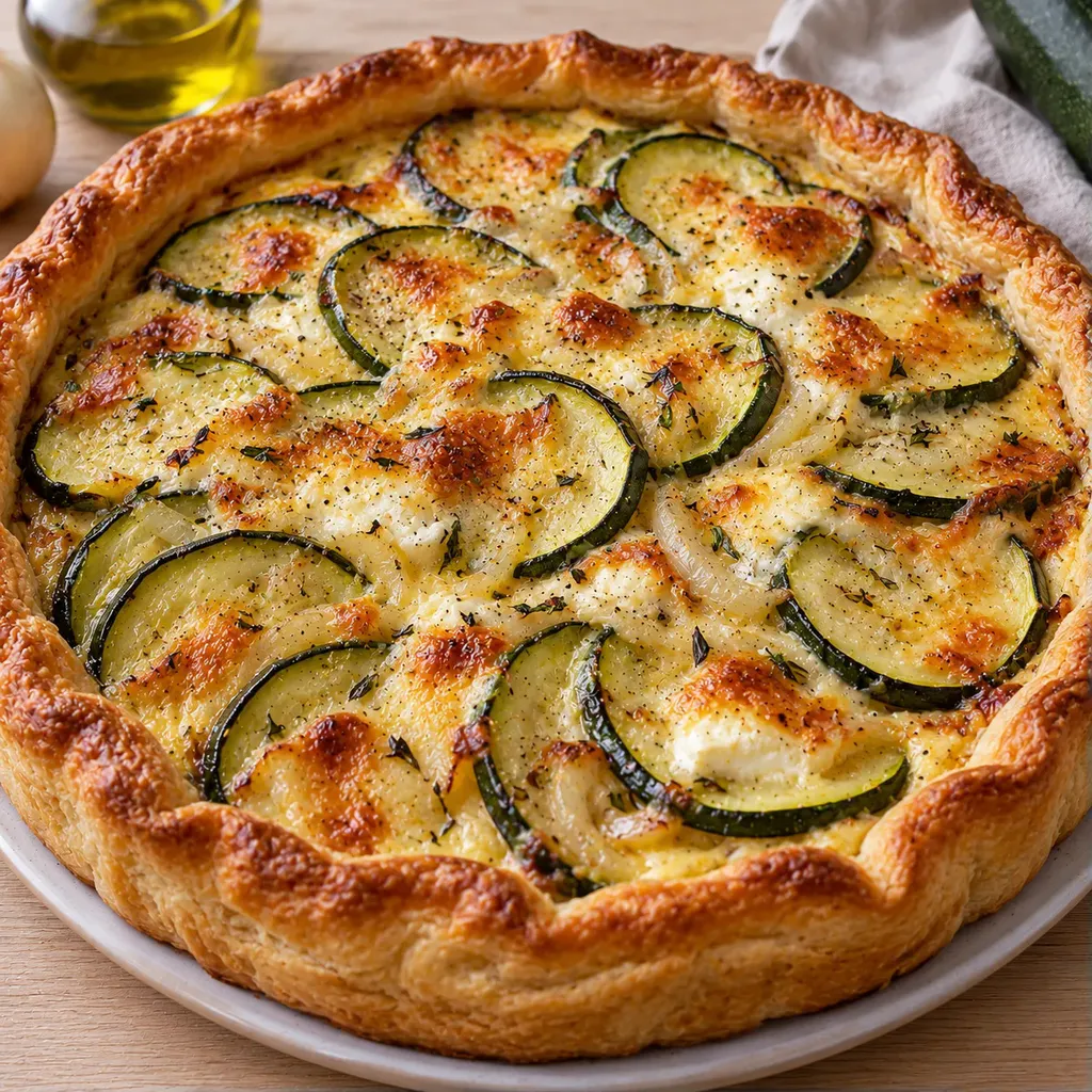 Tarte Savoureuse Fromage et Courgettes