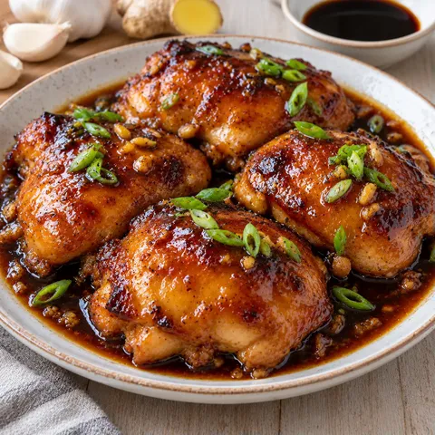 Poulet caramélisé parfumé