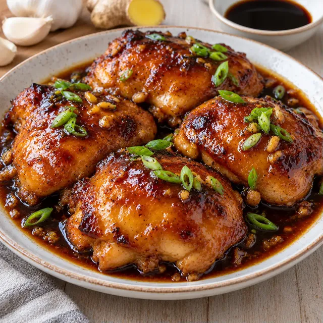 Poulet caramélisé parfumé