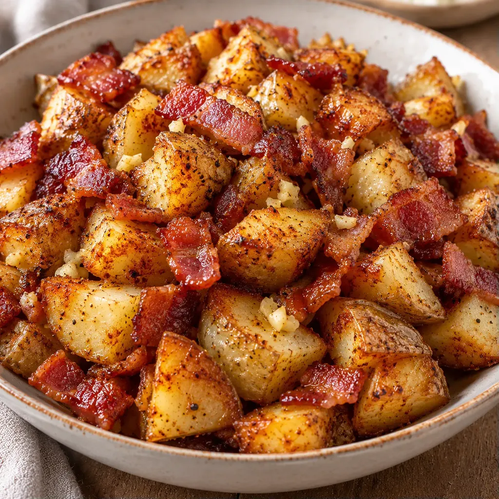 Patates p'tit dej' au bacon