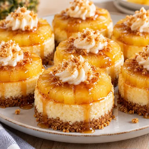 Petits cheesecakes à l'ananas