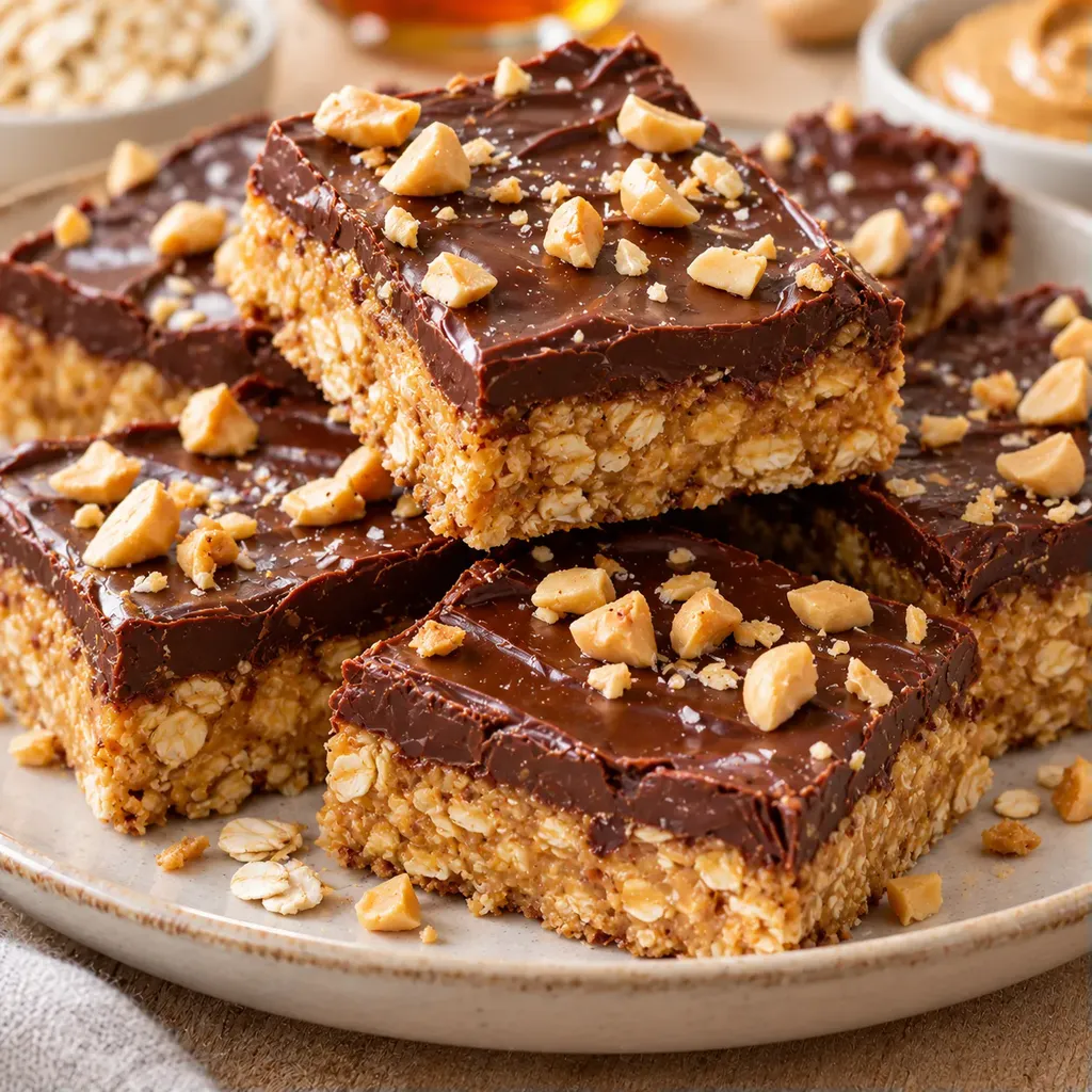 Barres Douces Vegan Chocolat-Cacahuètes