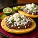 Sopes frais aux haricots et fromage