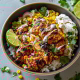 Délice poulet riz maïs