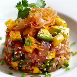 Avocat mangue et thon frais