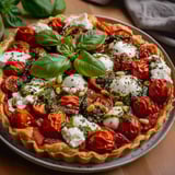 Tomates burrata pesto